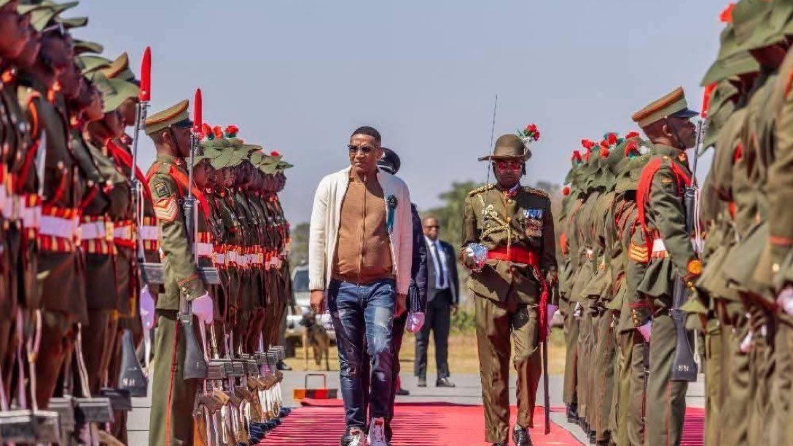 Duma Boko’s Skinny Jeans Look Turns Heads in Zambia