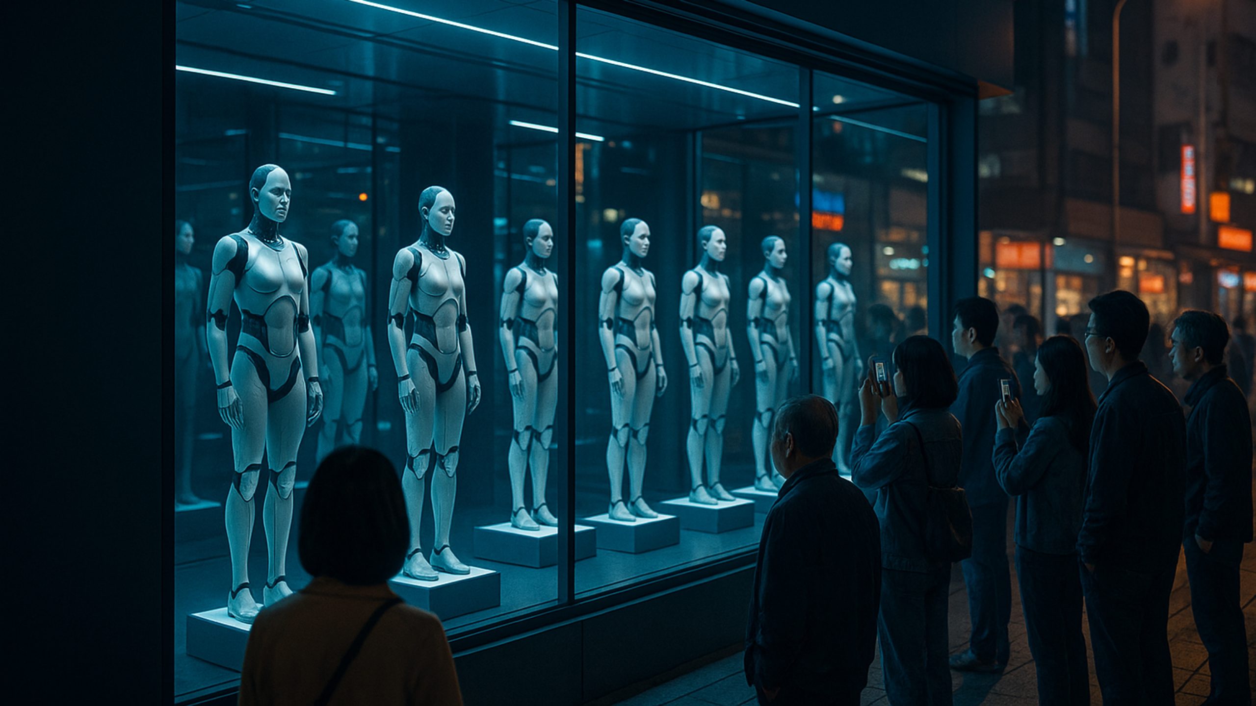 China Humanoid Robot Store Opens to Public