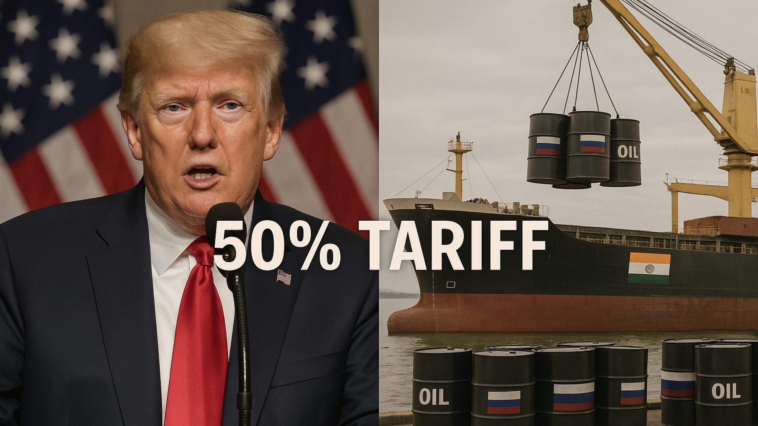 India Tariffs 50% Begin as US Hits Back Over Oil Trade