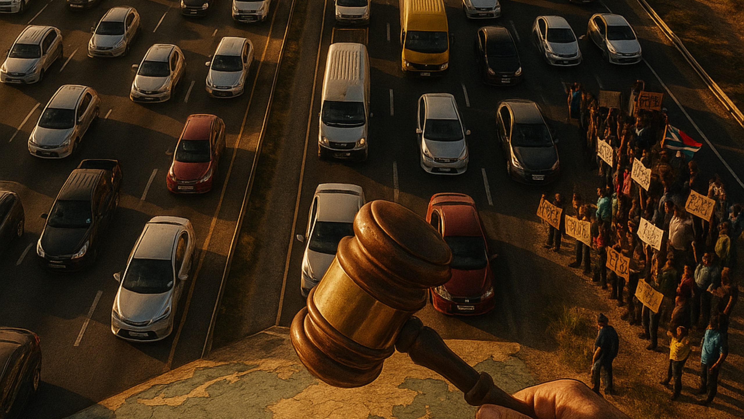 R300 Protest in Cape Town Causes Traffic Gridlock